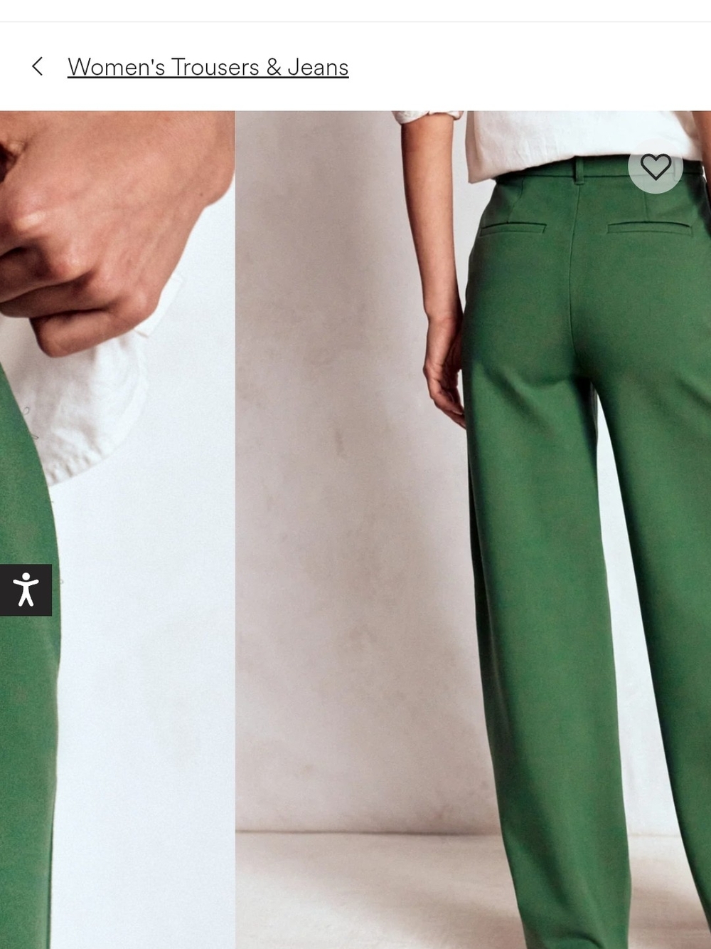 NWT Boden Belgravia Ponte Wide Leg High-Rise Trousers - Picture 2 of 3